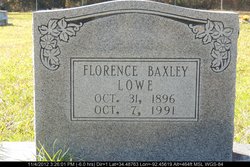 Florence <I>Baxley</I> Gand Lowe 