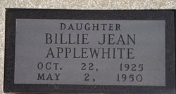 Billie Jean <I>Burnett</I> Applewhite 