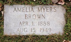 Amelia <I>Myers</I> Brown 