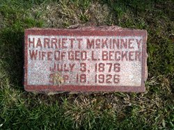 Harriett <I>McKinney</I> Becker 