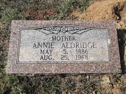 Anna F “Annie” <I>Long</I> Aldridge 