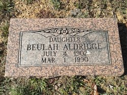 Beulah Lee Aldridge 