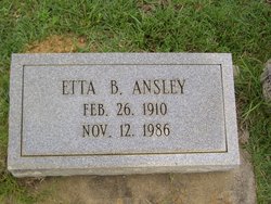 Etta Viola <I>Brinson</I> Ansley 