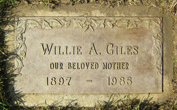 Willie A <I>Westbrook</I> Giles 