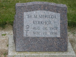Sr M. Merilda Kerkhof 