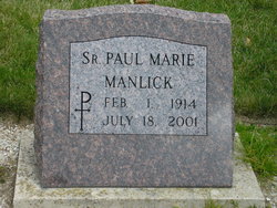 Sr Paul Marie Manlick 