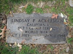 Sgt Lindsay Francis Ackerman 