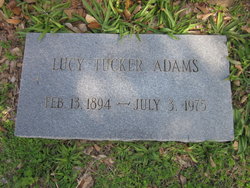 Lucy Elouise <I>Tucker</I> Adams 