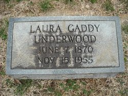Laura <I>Gaddy</I> Underwood 