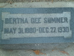 Bertha Victoria <I>Gee</I> Sumner 