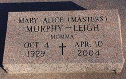 Mary Alice <I>Masters</I> Leigh 