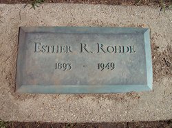 Esther R <I>Beyer</I> Rohde 