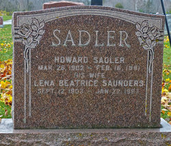 Lena Beatrice <I>Saunders</I> Sadler 