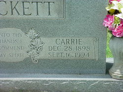 Carrie <I>Gaddis</I> Brackett 