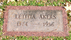 Letitia <I>Wininger</I> Akers 