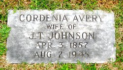 Cordenia Constantine <I>Avera</I> Johnson 