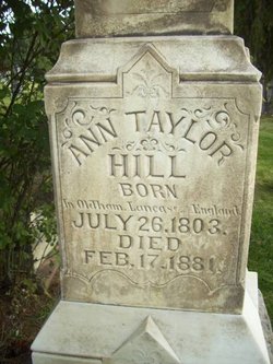 Ann <I>Taylor</I> Hill 
