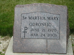 Sr Martha Mary Odroneic 