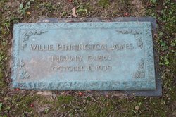 Willie Margaret <I>Pennington</I> James 