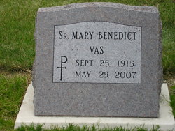 Sr Mary Benedict Vas 