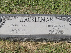 Thelma Mae <I>Mott</I> Hackleman 