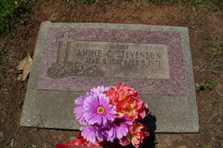 Annie Christine <I>Gerig</I> Stevenson 