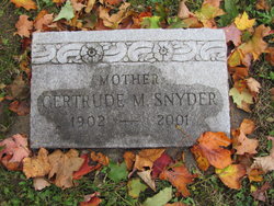 Gertrude M. <I>Snyder</I> Soehner 
