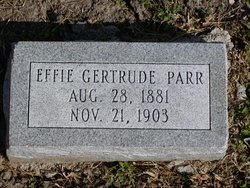 Effie Gertrude Parr 