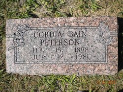 Cordia Mae <I>Gardner</I> Peterson 