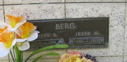 Irene Marie <I>Kohler</I> Berg 