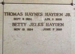 Betty <I>Jelks</I> Hayden 
