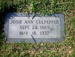 Josephine Ann “Josie or Jo Ann” <I>Chenoweth</I> Culpepper 