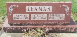 Ethel Catherine <I>Baum</I> Leaman 