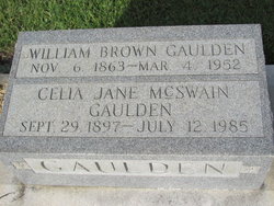 Celia Jane <I>McSwain</I> Gaulden 