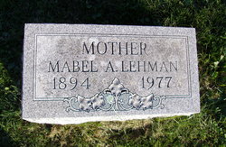Mabel Anna <I>Brownlee</I> Lehman 