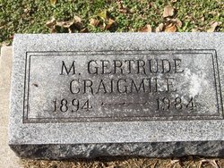 Mary Gertrude <I>Engle</I> Craigmile 