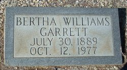 Bertha Mae <I>Williams</I> Garrett 