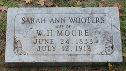 Sarah Ann <I>Wootters</I> Moore 