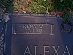 Margaret Irene “Rena” <I>Westmoreland</I> Alexander 