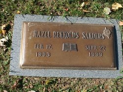 Hazel <I>Rennolds</I> Sanders 