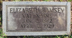 Elizabeth <I>Ramsey</I> Valentine 