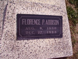Florence P <I>Showers</I> Addison 