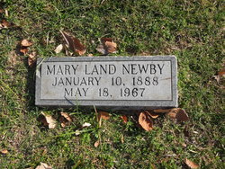 Mary Sarah <I>Land</I> Newby 