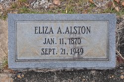 Eliza Agnes <I>Robinson</I> Alston 
