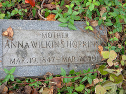 Anna <I>Wilkins</I> Hopkins 