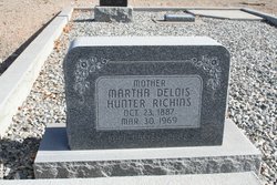 Martha Delois <I>Hunter</I> Richins 