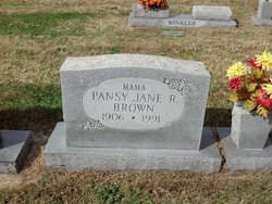 Pansy Jane <I>Roberts</I> Brown 
