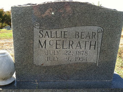Sarah Willis “Sally or Sallie” <I>Fry</I> Bear McElrath 