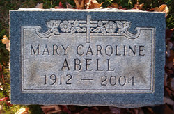 Mary Caroline <I>Wilcoxon</I> Abell 