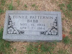 Eunice <I>Patterson</I> Babb 